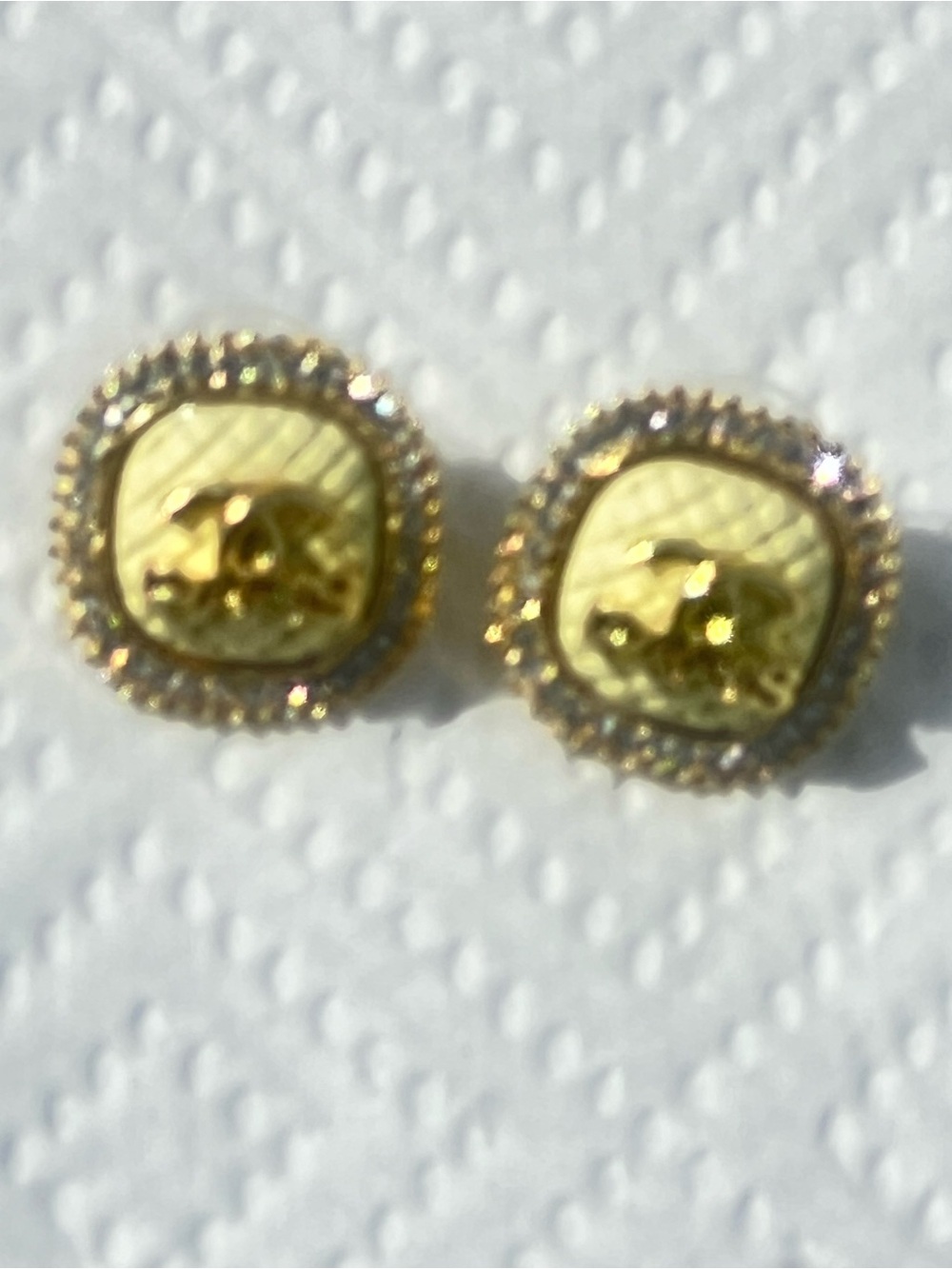 Paris logo earrings